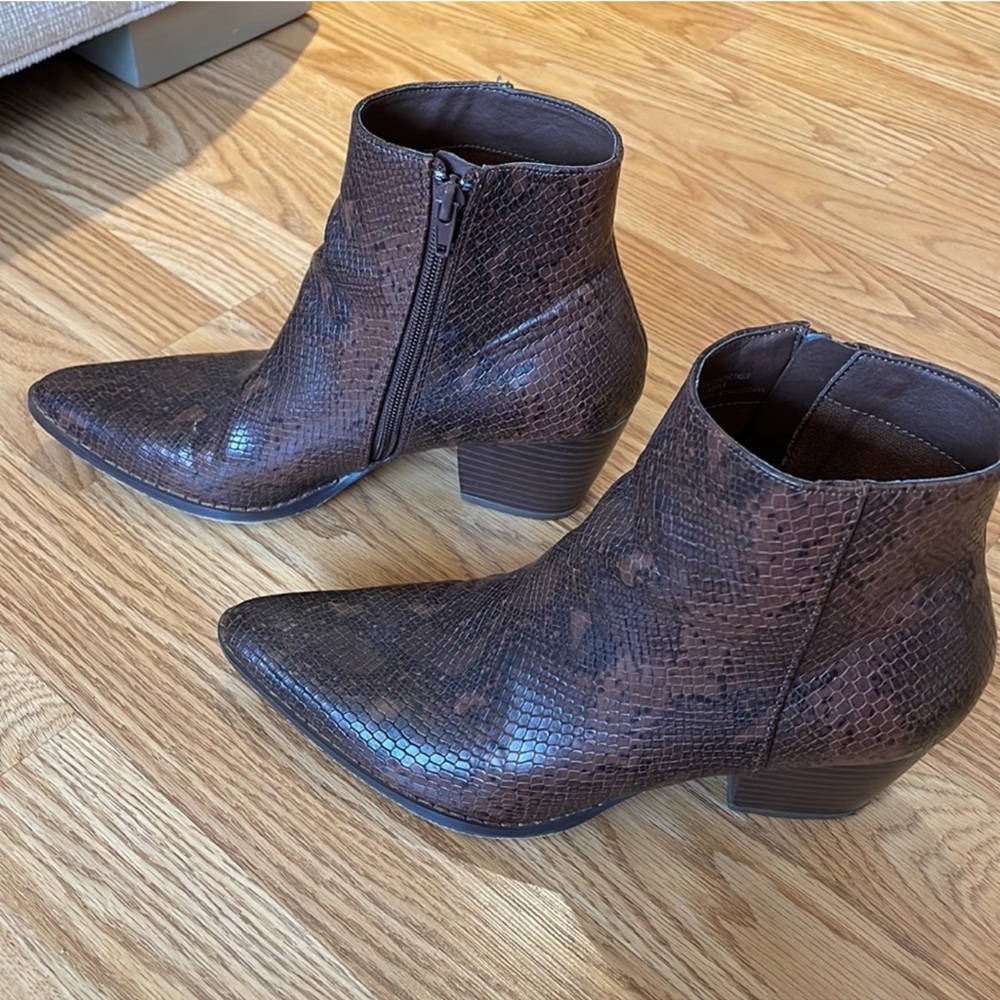 Free People Snake Booties